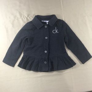 Calvin Klein Girls Sweater Jacket Top